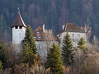 le château de Môtiers, façade nord
