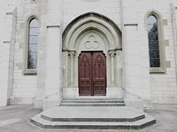 Porche de l'église de Cressier