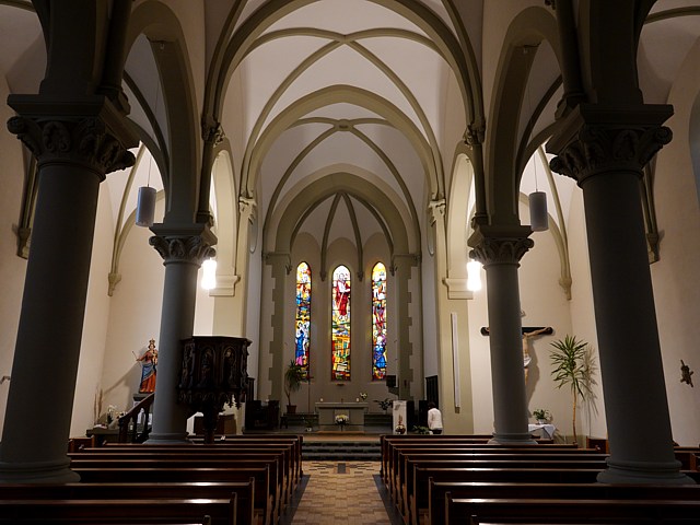 Eglise de Cressier, la nef