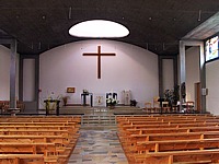L'intérieur de l'église de la Côte
