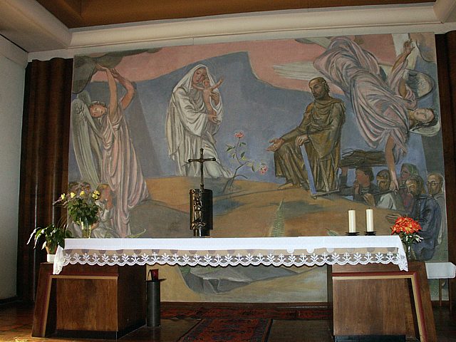 La fresque de l'glise de Travers