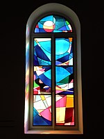 Un vitrail de Yvan Moscatelli