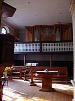 L'intérieur du temple de Bôle