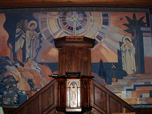 La chaire du temple de Coffrane