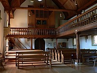 L'intérieur du temple de Cornaux