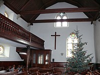 L'intérieur du temple de Cortaillod