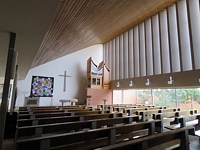 L'intérieur du temple de Cressier