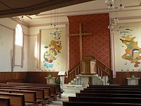 L'intérieur du temple des Ponts-de-Martel