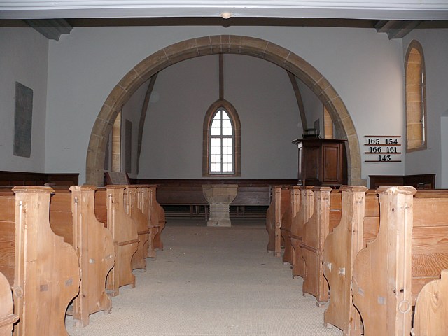 L'intérieur du temple de Savagnier