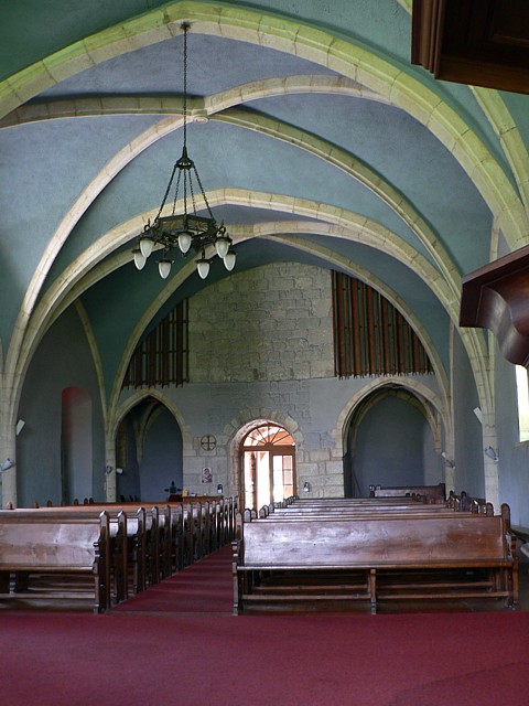 Intérieur du temple des Verrières