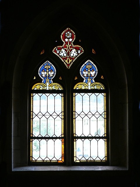 Vitrail du temple des Verrires