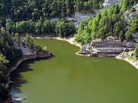 L'extrémité est du lac de Moron