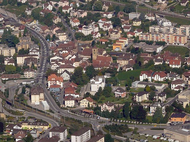 Saint-Blaise vu d'avion