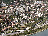 Ouest de Neuchâtel, vue d'avion