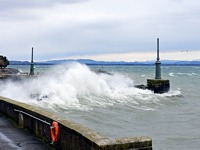 Tempête sur la lac de Neuchâtel