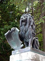 Le château de Gorgier, lion