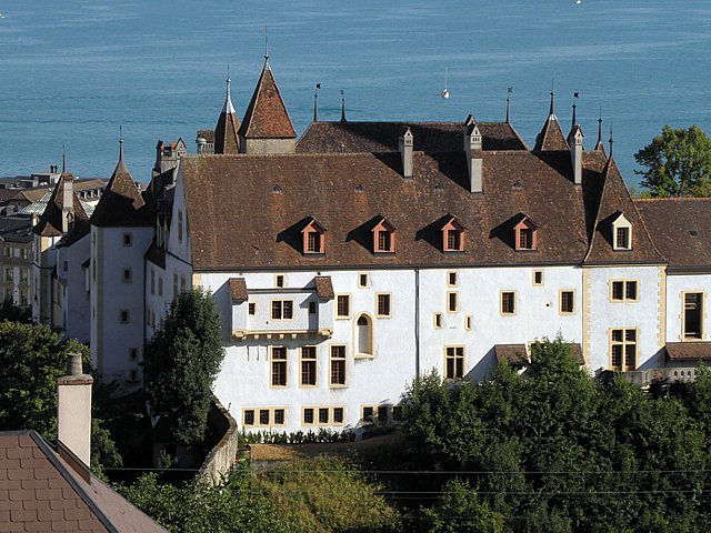 Le chteau de Neuchtel, faade nord