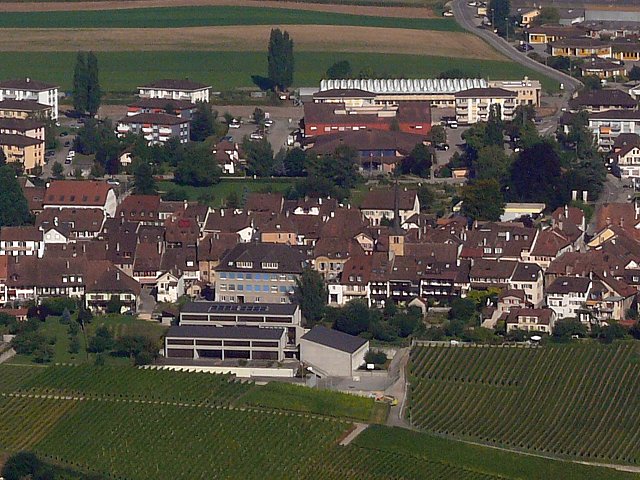 Cortaillod vu d'avion