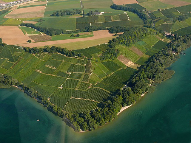 La pointe du Grain vue d'avion
