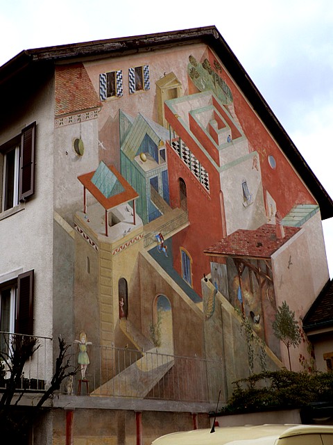 Fresque sur une faade  Bevaix