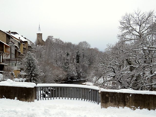 Le pont J-J Rousseau à Boudry
