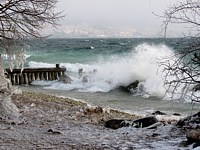 Vagues à la pointe de l'Areuse