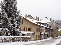 La rue Oscar-Huguenin à Boudry