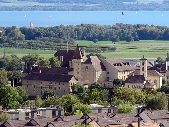 Chteau et temple de Colombier