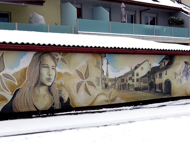 Fresque de Kesh à Cortaillod