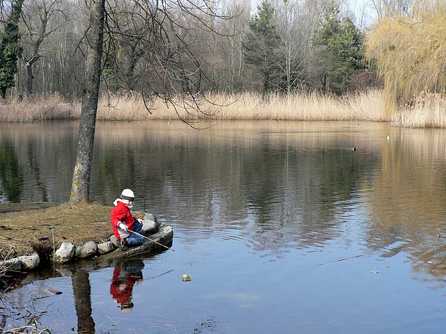 L'tang du camping de Colombier