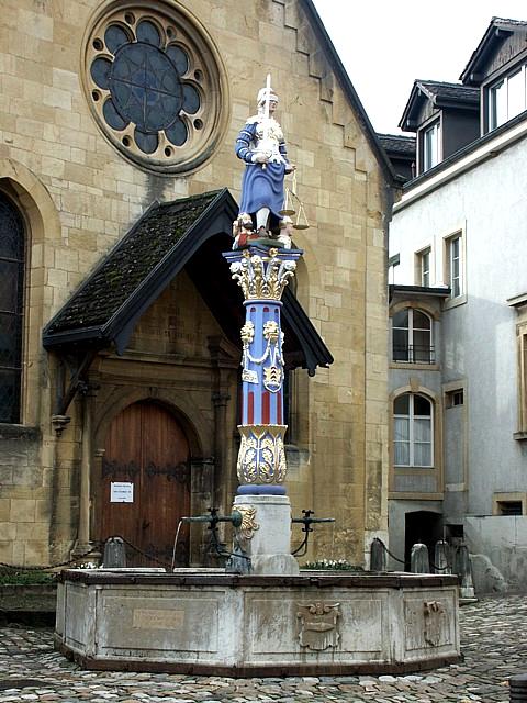 La fontaine de la justice  Boudry