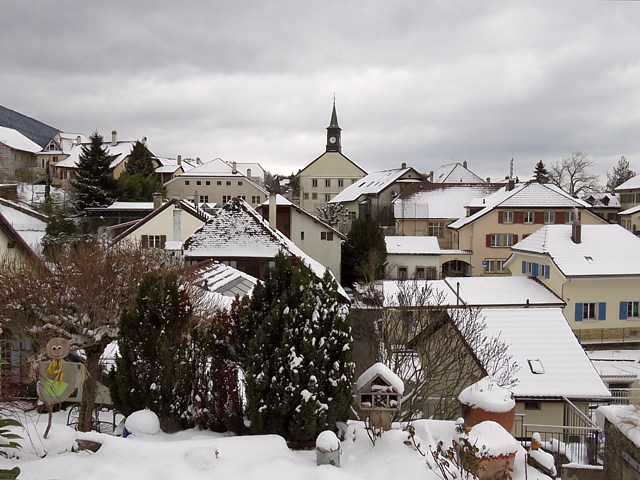 Gorgier sous la neige