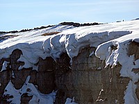 Falaise enneigée du Creux du Van