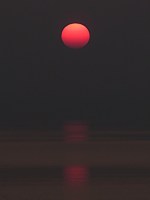 lever du soleil sur le lac