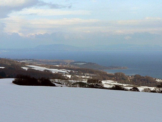 Le littoral sous la neige