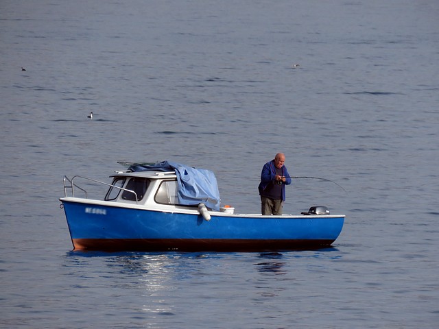 Pcheur sur le lac