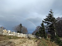 Mur de pierres sèches au Creux-du-Van