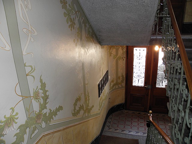 Cage d'escalier, art nouveau