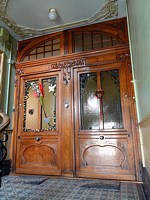 Art nouveau dans une cage d'escalier