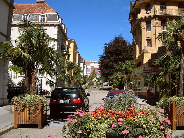 La Chaux-de-Fonds, rue fleurie