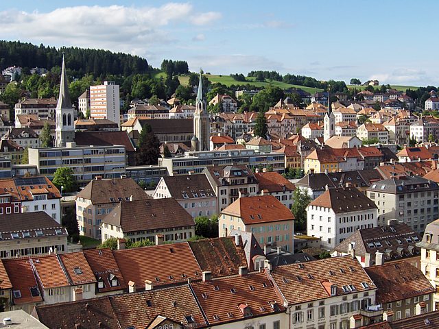 La Chaux-de-Fonds, les trois églises