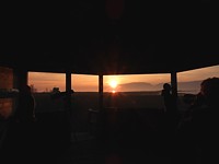 Au coucher du soleil
