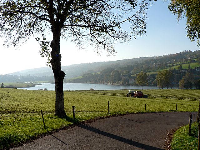 Le lac des Brenets et la campagne