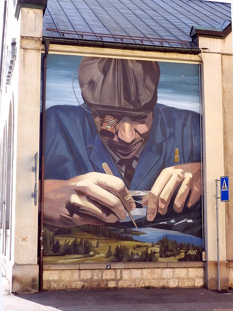 Exomusée, fresque de Onur