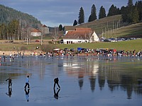 Patinoire naturelle du lac des Taillères