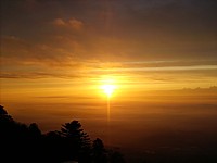 Coucher de soleil à Chaumont