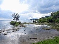 Plage inondée