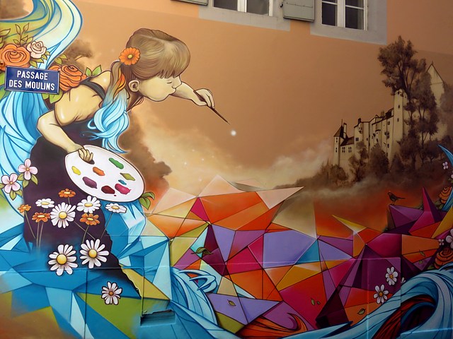 Fresque de Kesh et Wilo  Neuchtel