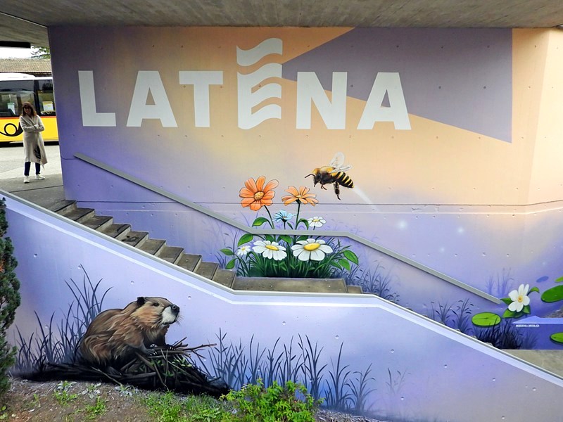 Fresque de Kesh et Wilo  Saint-Blaise