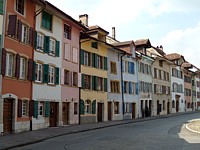 Les vieilles façades du Landeron